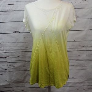 Yellow Ombre Calvin Klein T Shirt